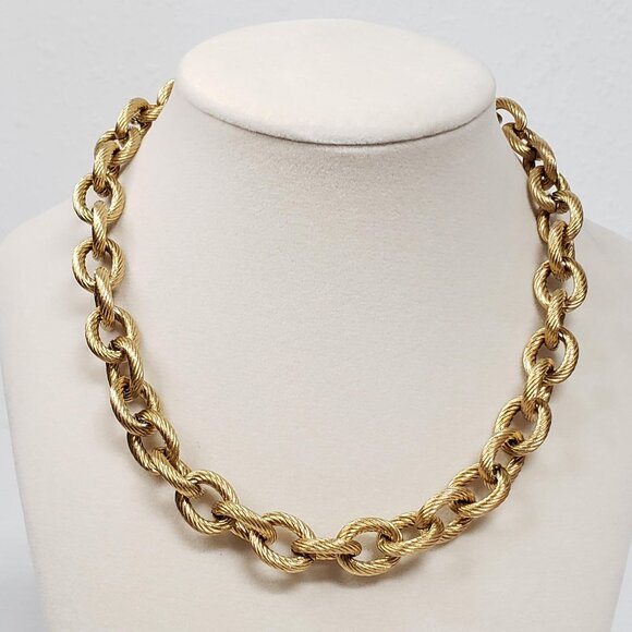 Cuban Geometry Stainless Steel Gold Plated Chain Classy Elegant High Quality - Picture 1 of 7